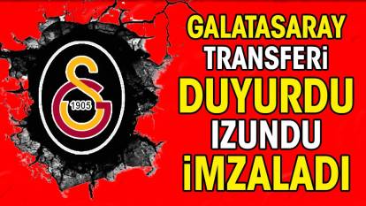 Galatasaray transferi açıkladı. Izundu imzayı attı