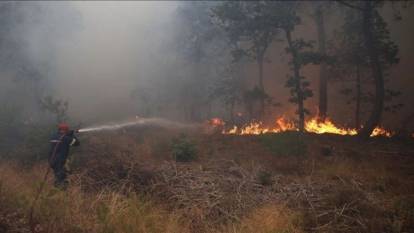 Yunanistan'da orman yangını uyarısı