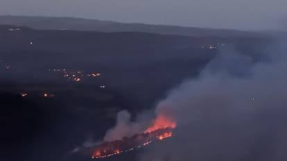 Kastamonu'da düşen yıldırım orman yangınlarına sebep oldu