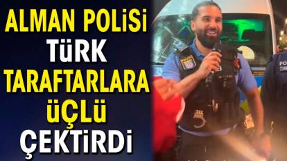 Alman polisi Türk taraftarlara üçlü çektirdi