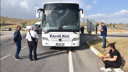 Sivas’ta yolcu otobüsünün çarptığı yaya öldü