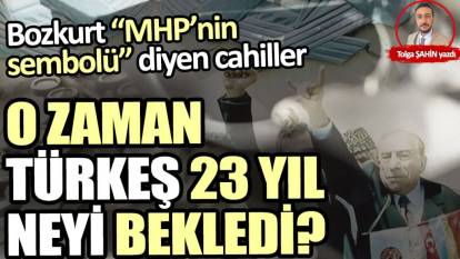 Bozkurt MHP’nin sembolüyse Türkeş 23 yıl neyi bekledi?