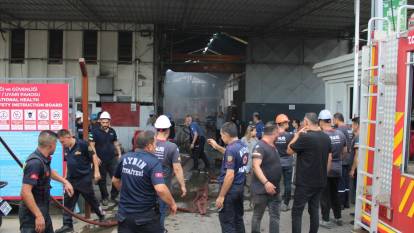 Aydın'da fabrika yangını: 9 kişi dumandan etkilendi