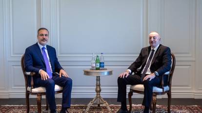 Bakan Fidan, Aliyev ile bir araya geldi