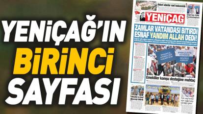 Yeniçağ Gazetesi 1. Sayfası