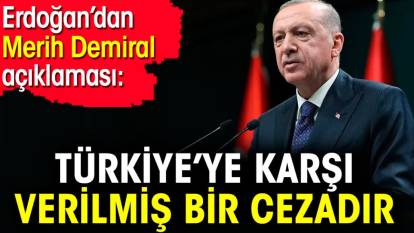 Erdoğan’dan Merih Demiral açıklaması: Türkiye’ye karşı verilmiş bir cezadır
