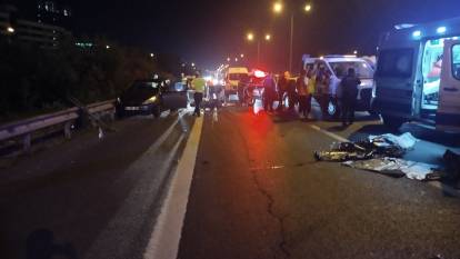 Otomobile çarpan motosikletin sürücüsü hayatını kaybetti