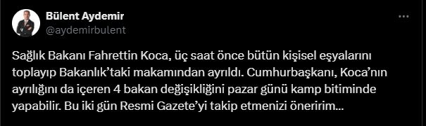 Fahrettin Koca eşyalarını toplayıp makamından ayrıldı - Gazete61.net l  Trabzon'da Doğru, Tarafsız, İlkeli Haberciliğin Net Adresi! - Mobil
