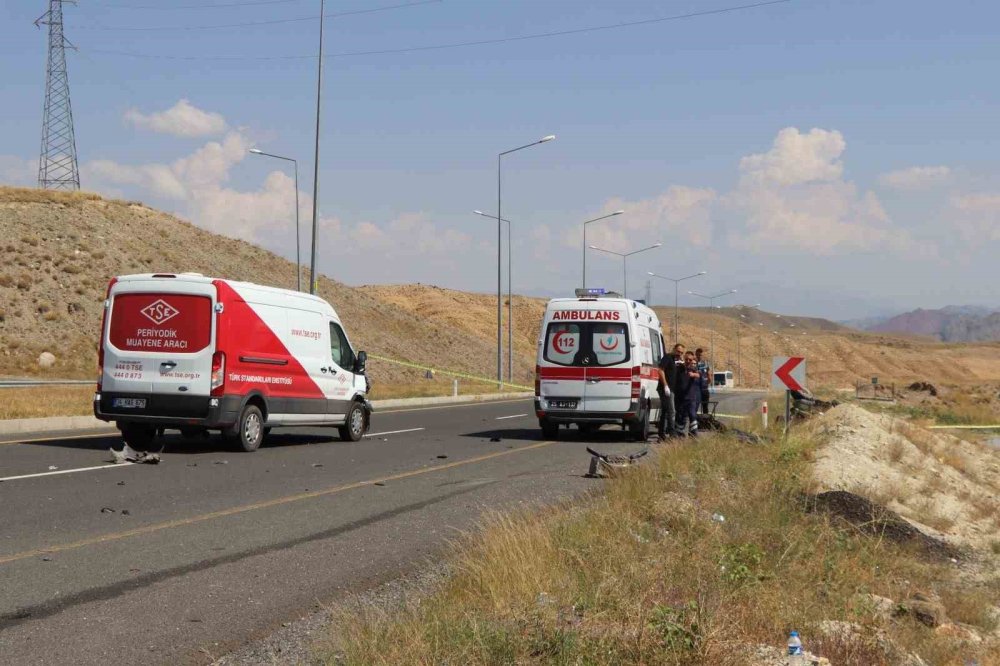 Erzurum'da feci kaza: ATV aracını 30 metre sürükledi