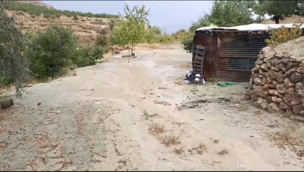 Sağanak ve dolu Keban ve Baskil'i vurdu: Kayısı bahçeleri zarar gördü