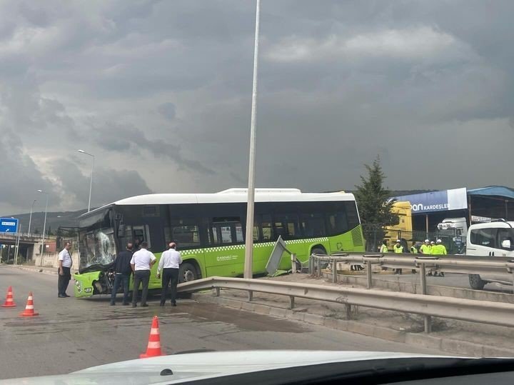 Kocaeli'de belediye otobüsündeki facia bakın nasıl önlendi