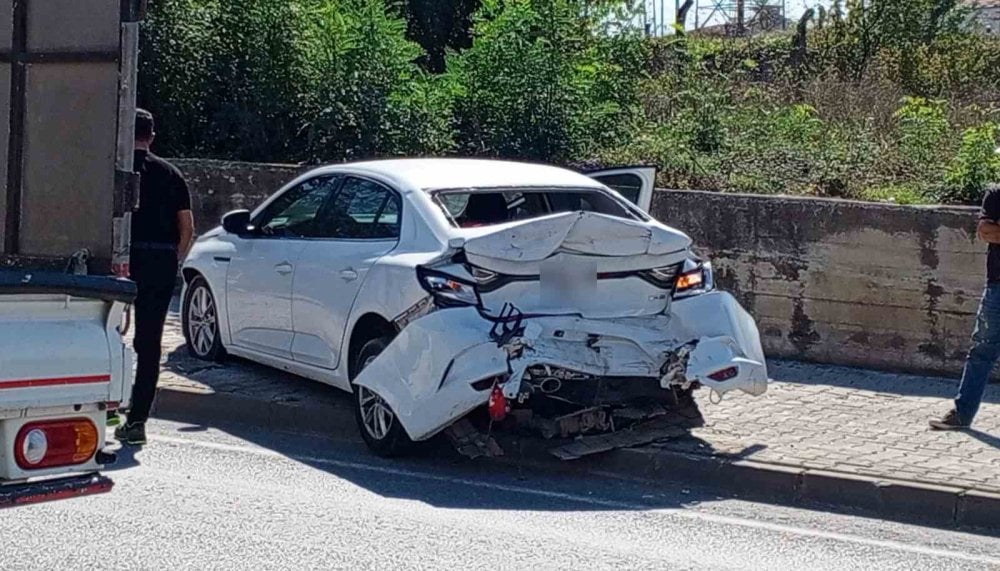 Büyükbaş hayvan kazaya sebep oldu: 1 yaralı