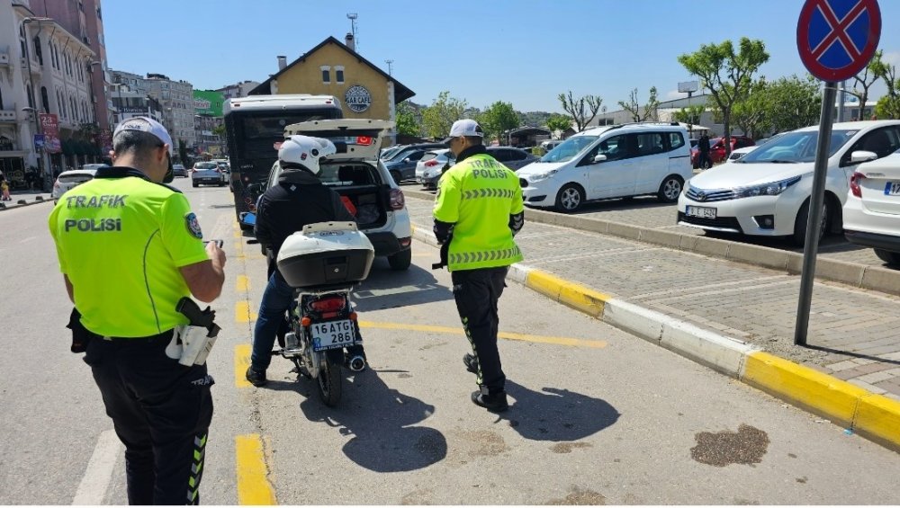 Bandırma’da motosiklet ve motorlu bisiklet denetimi