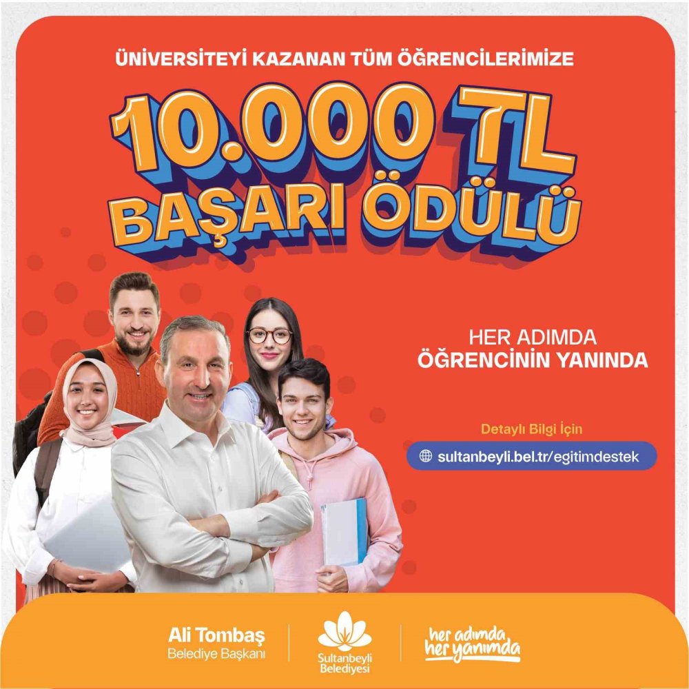 Üniversiteyi kazanan öğrencilere 10 bin TL ödül