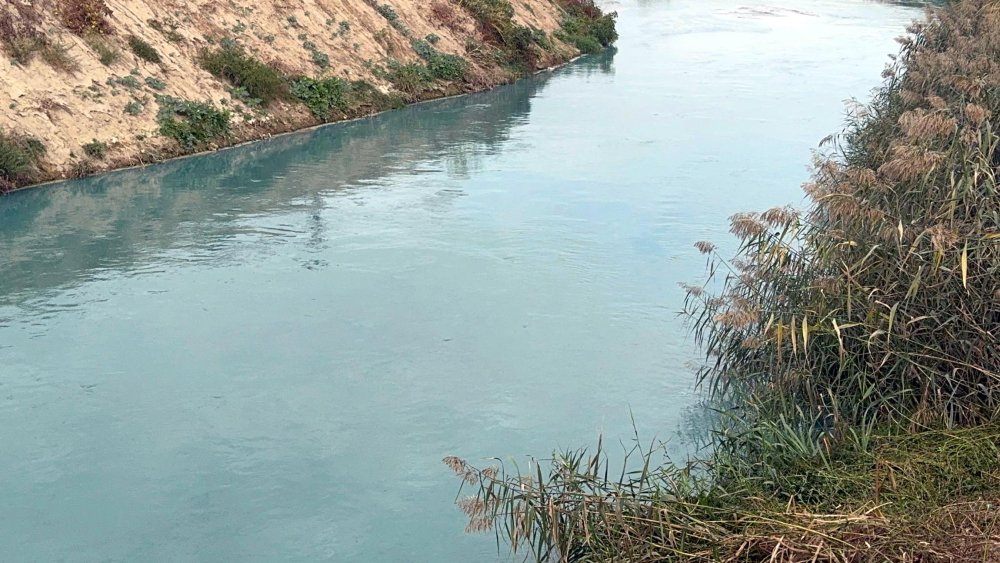 Tekirdağ Ergene'deki Çorlu Deresi turkuaz renge büründü! İnceleme başlatıldı