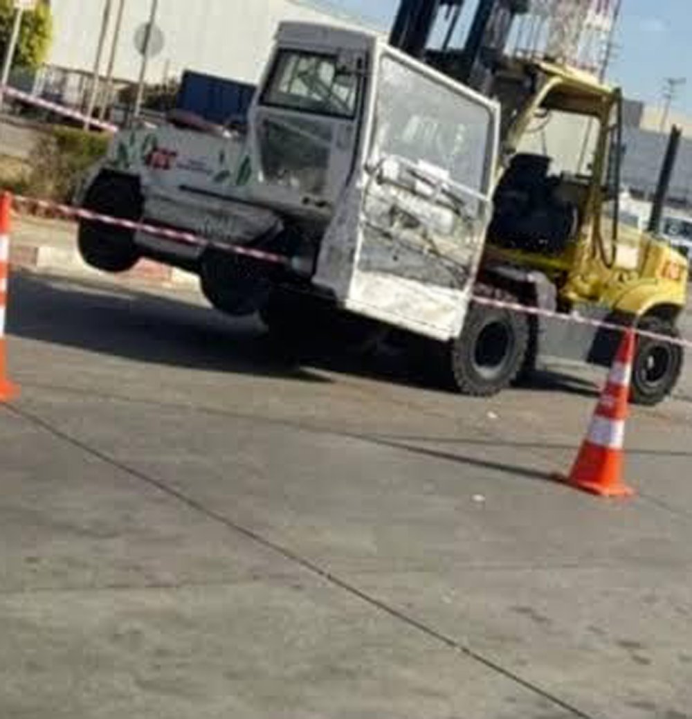 Antalya Havalimanı'nda korkunç kaza! Forkliftin ezdiği güvenlik görevlisi ağır yaralandı