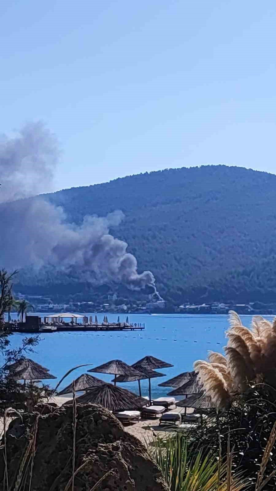 Bodrum’da otelde yangın paniği! 2 kişi yangında mahsur kaldı