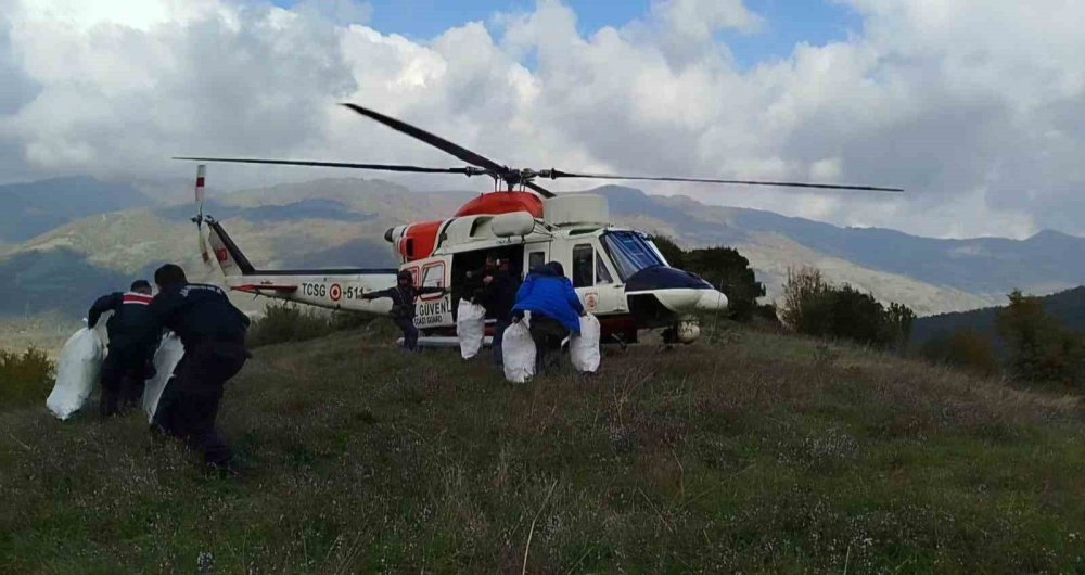 Samsun’da helikopter destekli uyuşturucu operasyonu