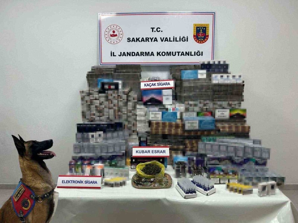 Sakarya'da kaçakçılık ve uyuşturucu operasyonu: 2 gözaltı