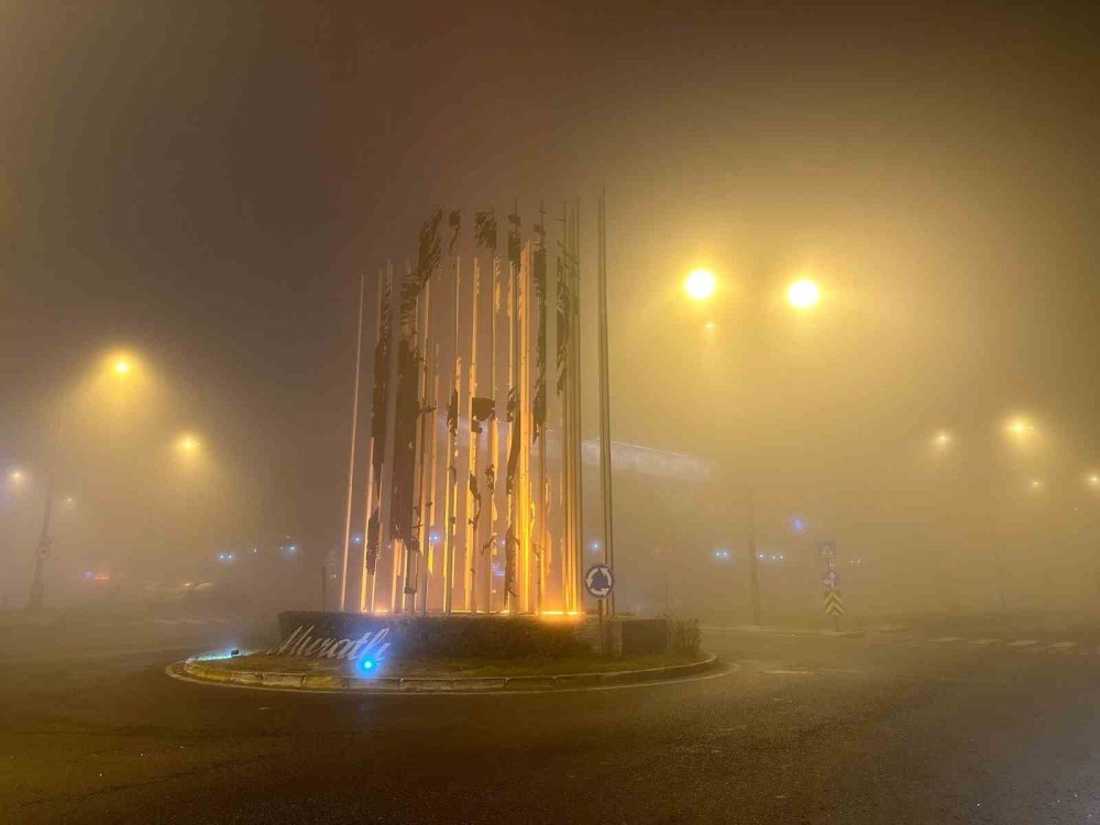 Tekirdağ’da gece sis etkili oldu! Göz gözü görmedi