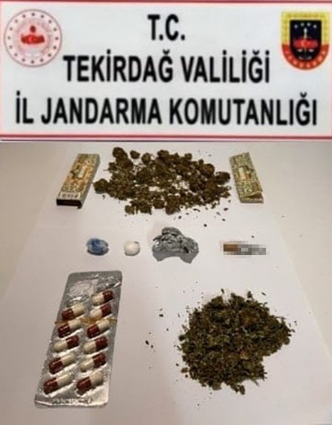 Tekirdağ’da uyuşturucu operasyonu: Bonzai, esrar, skunk ve sentetik hap