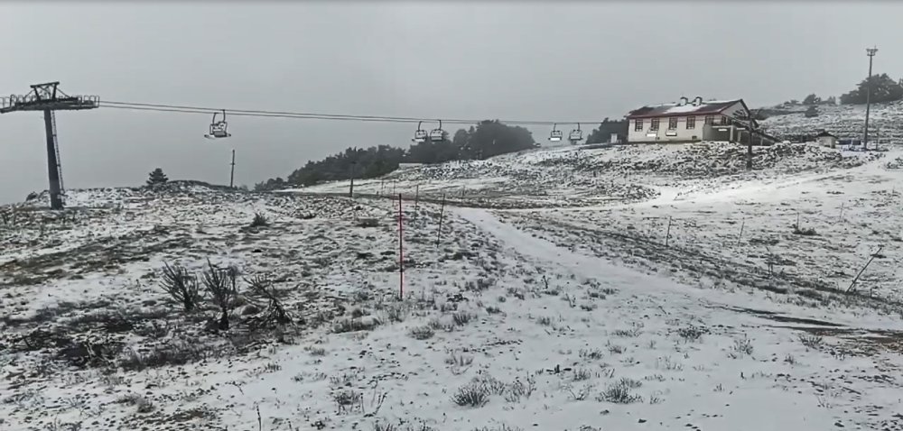 Keltepe kayak merkezi beyaza büründü!