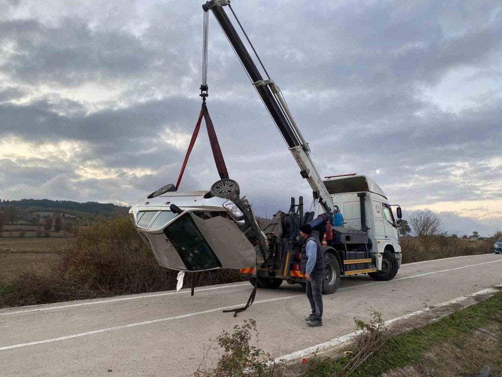 Samsun’da inanılmaz kaza! Otomobil 4 takla attı: 2 yaralı