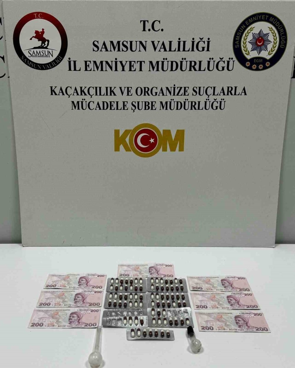 Samsun’da sahte para ve uyuşturucu operasyonu: 2 gözaltı