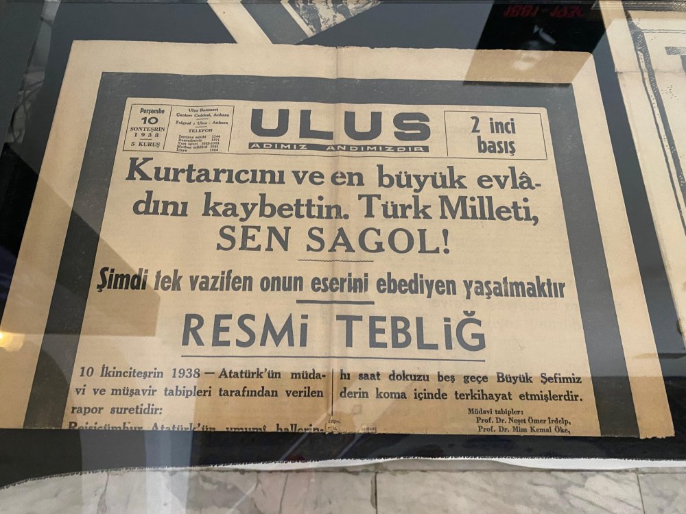 '10 Kasım Matemi' temasıyla Etnografya Müzesi'nde Gazi Mustafa Kemal Atatürk'e özel sergi