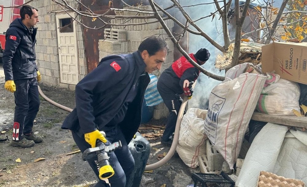 Hakkari'de tandır evinde yangın