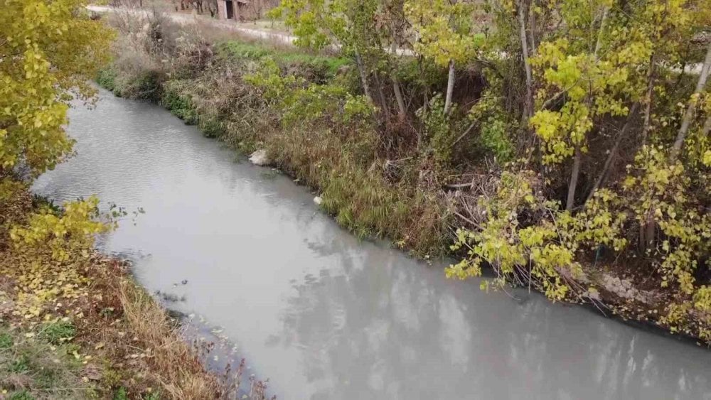 Amasya'da bulunan Tersakan Çayı'ndaki büyük tehlike