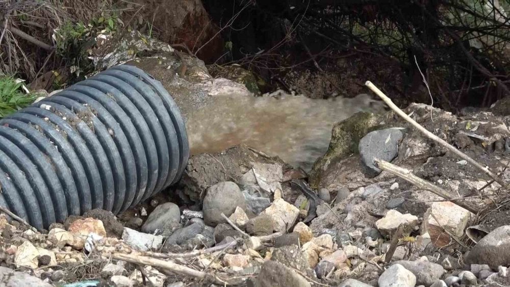 Amasya'da bulunan Tersakan Çayı'ndaki büyük tehlike