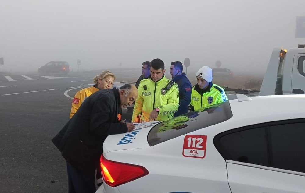 Tekirdağ’da sis kaza getirdi: İki minibüs çarpıştı: 4 yaralı