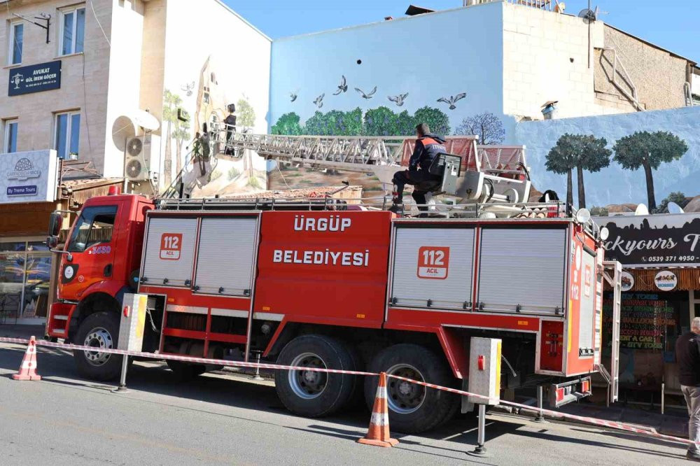 İtfaiye aracı üzerine çizdiği resmi 21 günde bitirdi