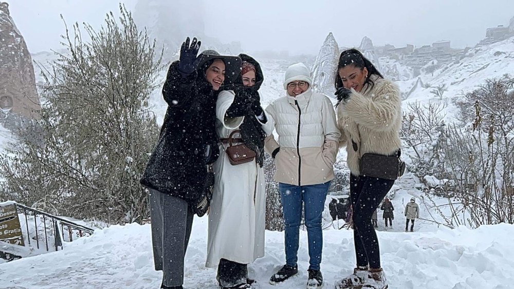 Kapadokya'da "beyaz" şölen