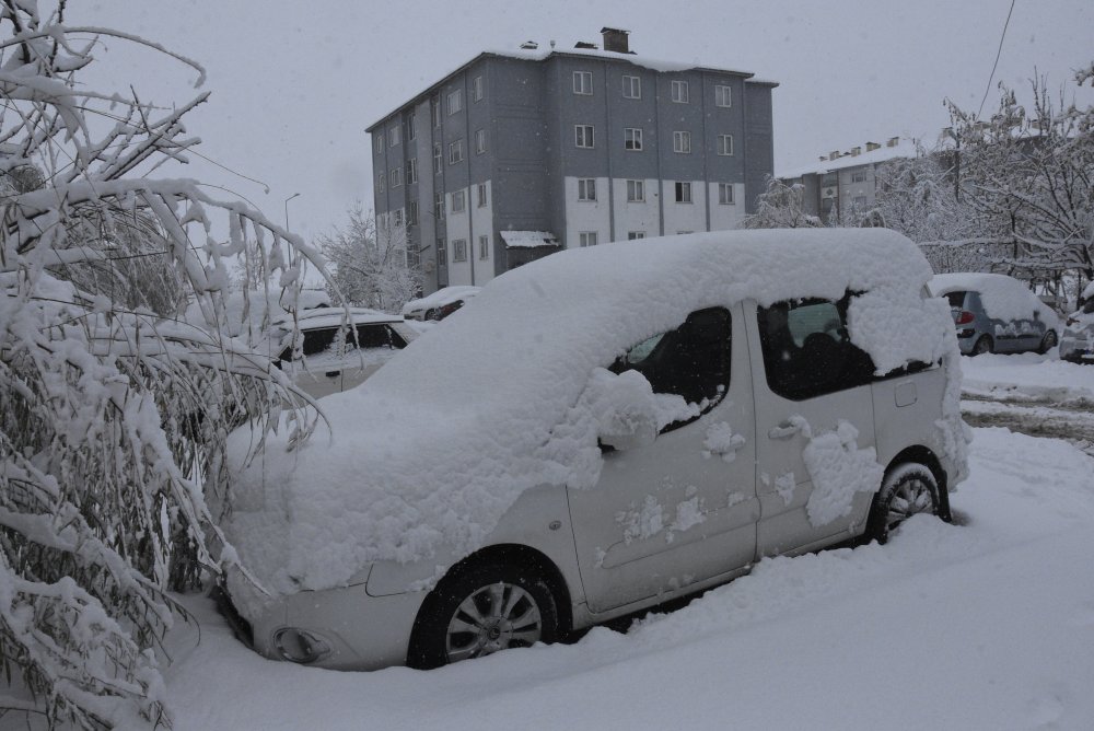 Yoğun kar yağışı Bitlis'te 84 köy yolunu kapattı