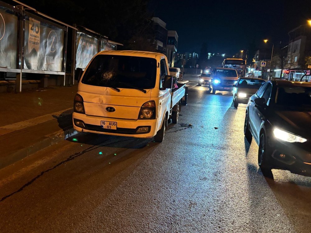 Bursa'da kamyonetin çarptığı yaya öldü