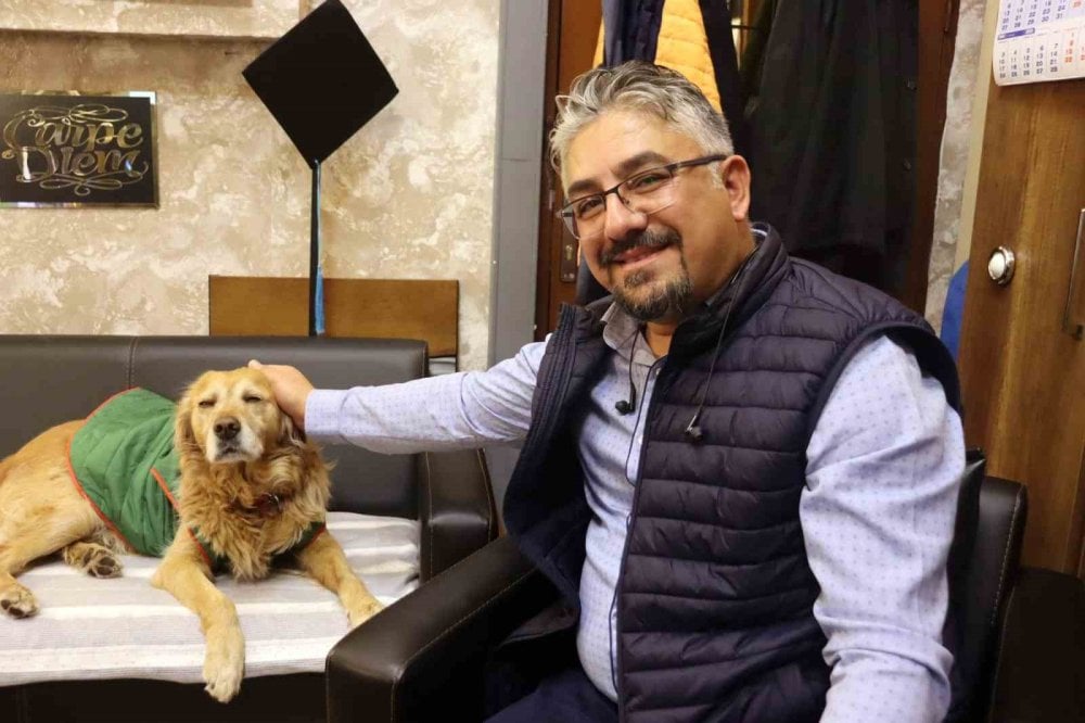 Sokak köpeği Fındık okulun maskotu oldu: Derslere giriyor, müdür yardımcısının odasında istirahat ediyor