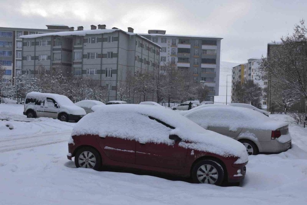 Kar yağışı Bitlis'i beyaza bürüdü, 77 köy yolu kapandı