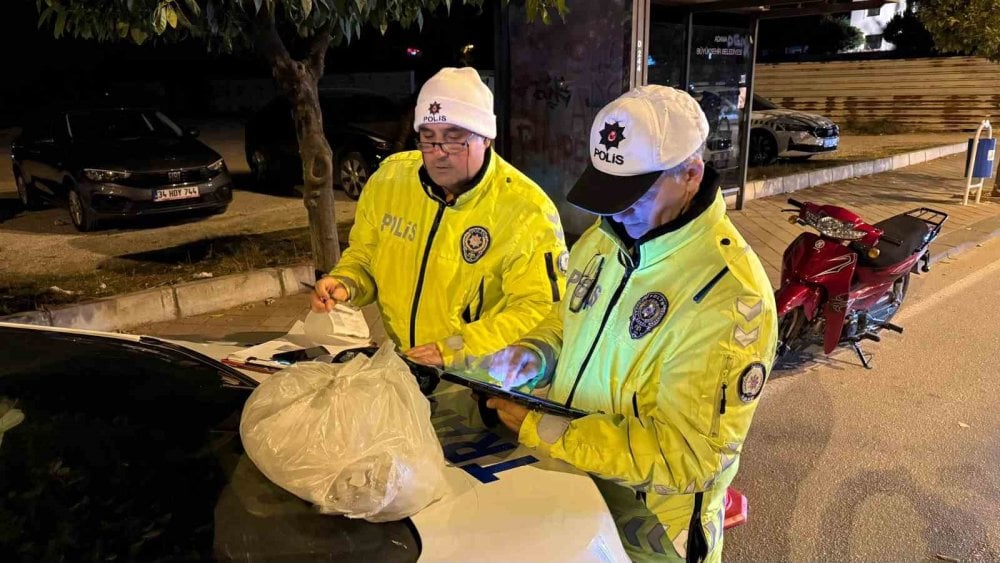 Plakasız motosikletliden bekçiye şok eden sözler