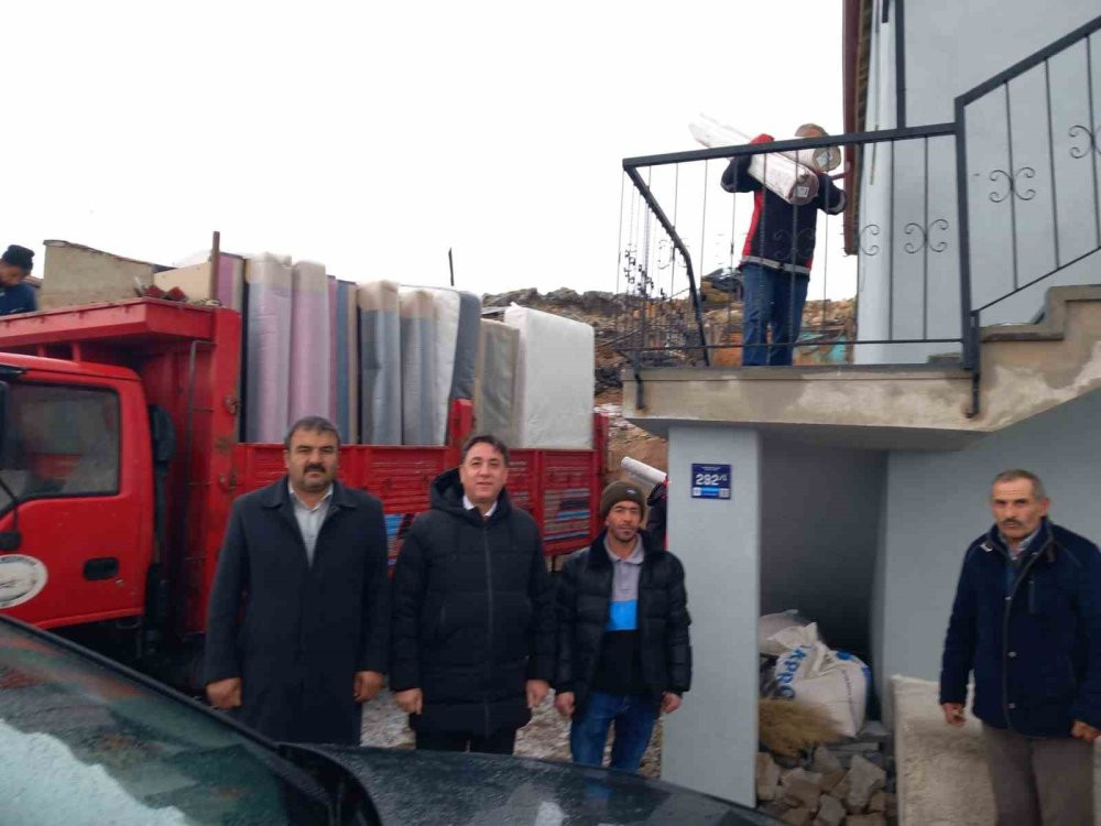 Tüp patlamasında hasar gören ev tamir edilip sabine teslim edildi