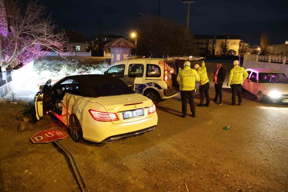 Aksaray’da alkollü sürücü polise ecel terleri döktürdü