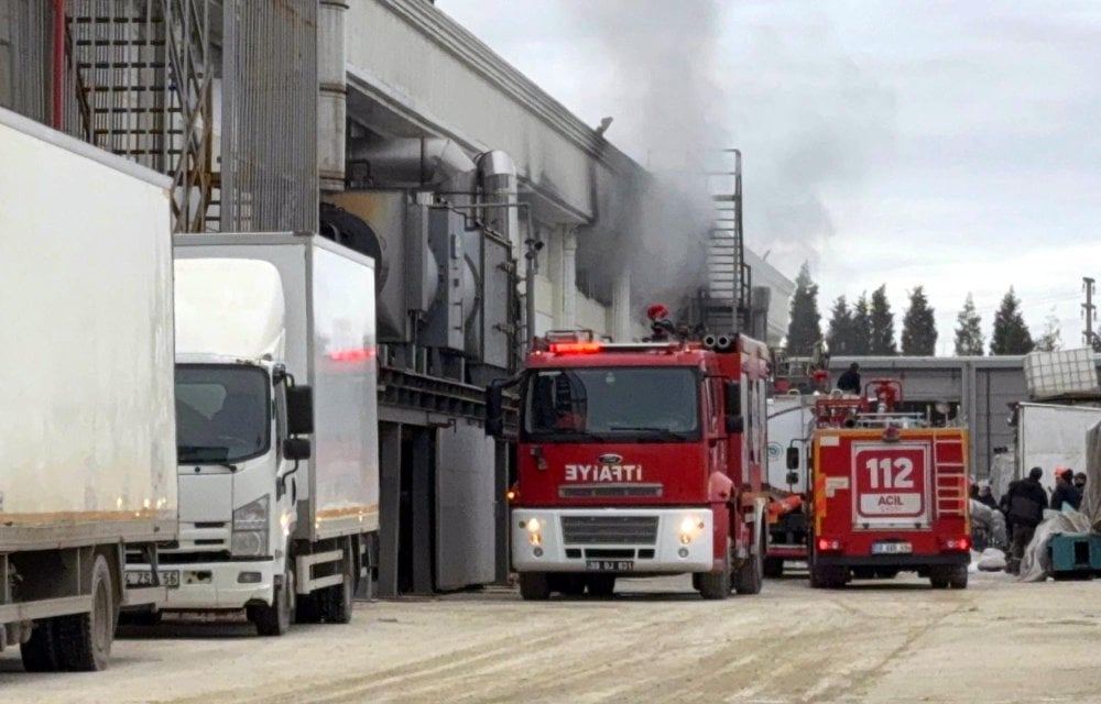 Tekirdağ'da tül fabrikasında yangın!