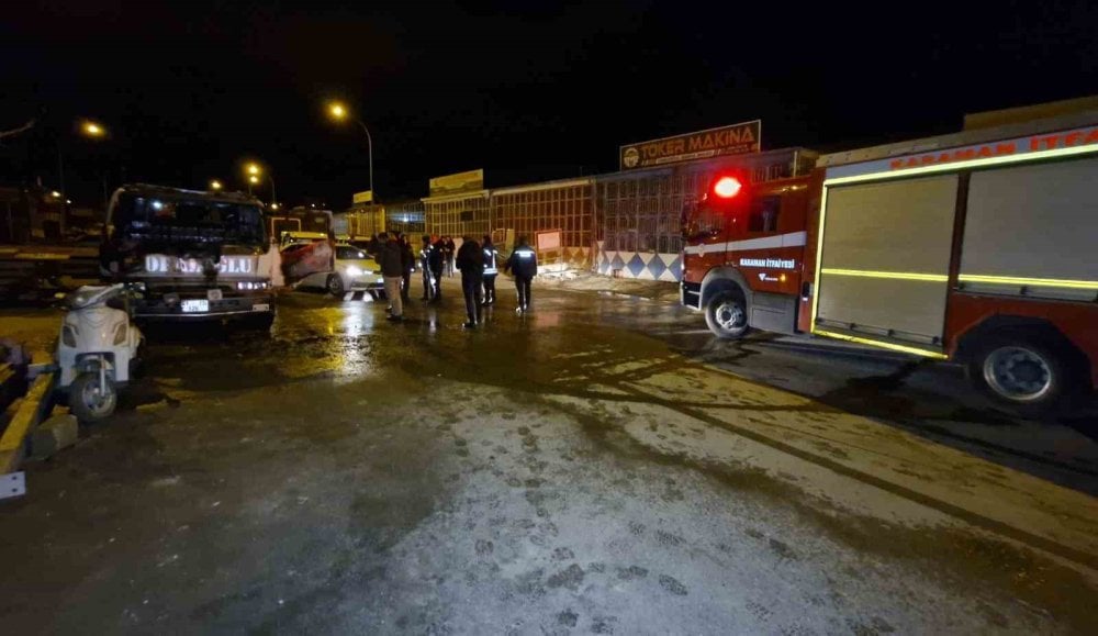 Kurtarıcı kamyonet kundaklandı: 3 kişi gözaltına alındı