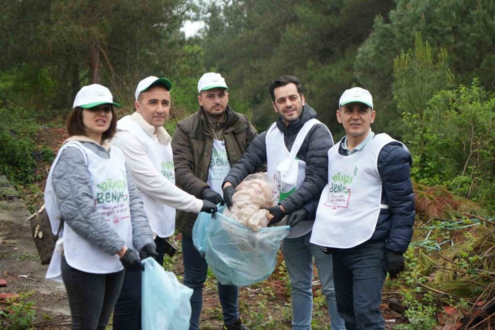 Samsun ormanlarından 3,5 ton atık toplandı