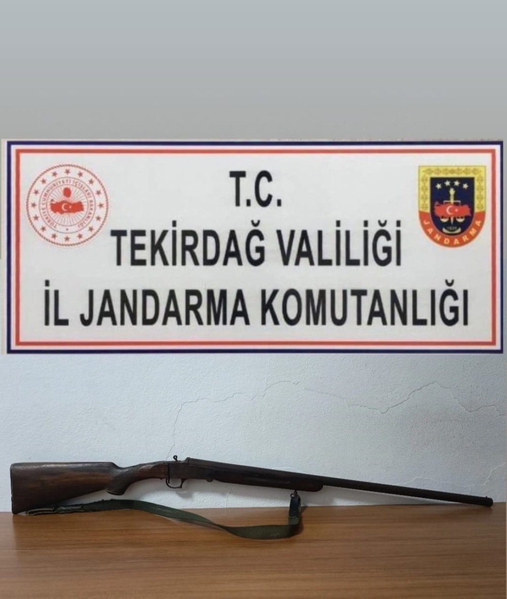 Tekirdağ’da iki farklı operasyonda av tüfeği ve faturasız ürünler ele geçirildi