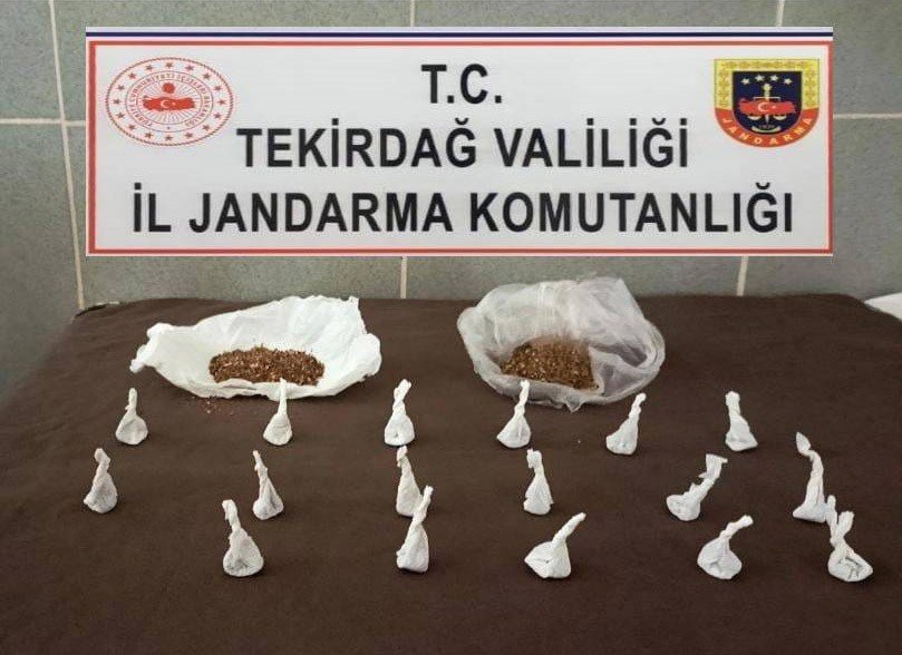 Tekirdağ’da jandarma ekiplerinden uyuşturucuya geçit yok