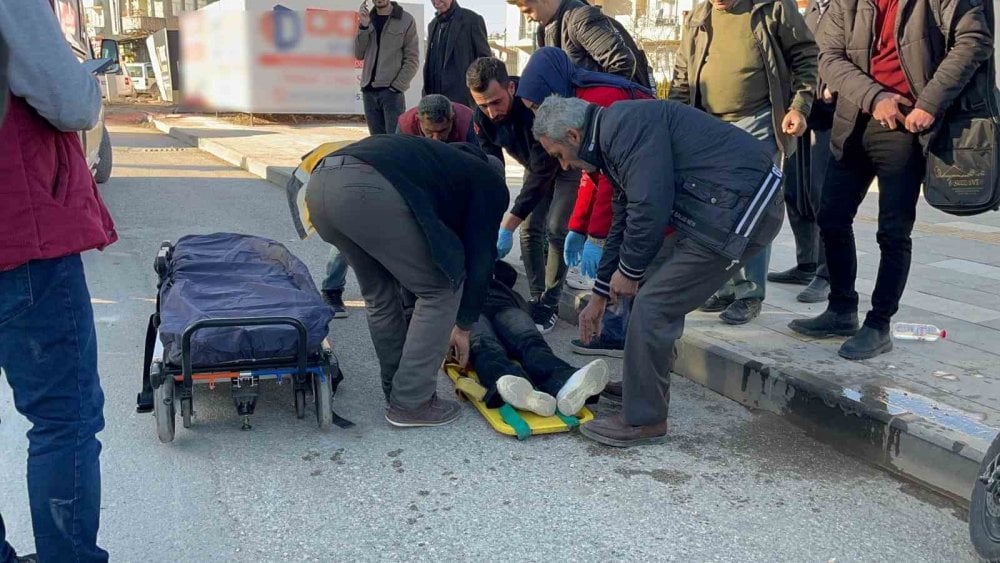 Adıyaman’da kaza. Motosiklet sürücüsü kadın yaralandı