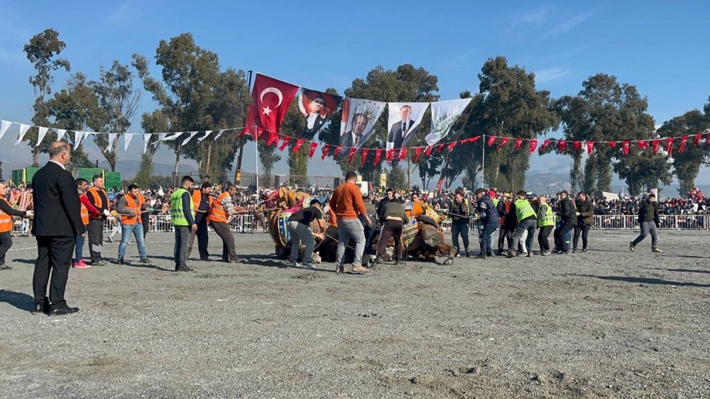 Aydın’da nefes kesen güreşlerde kupalar sahibini buldu