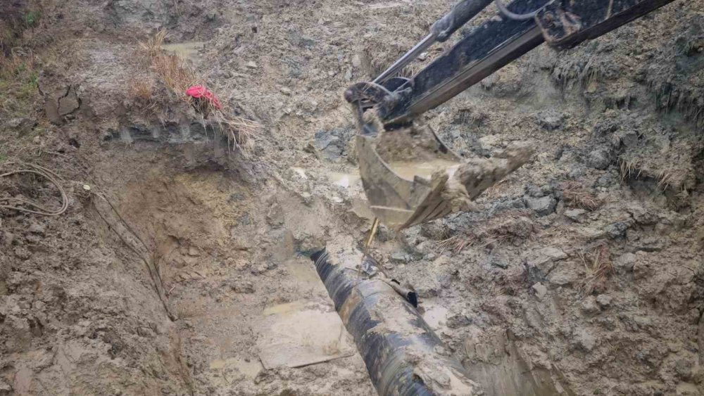 Sinop'ta içme suyu ana hattında arıza